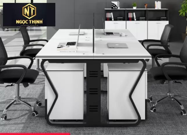 Tổng hợp các loại mẫu bàn làm việc nhóm-cụm bàn làm việc chất lượng tại Nội Thất Ngọc Thịnh